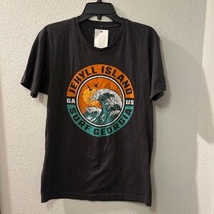 Jehyll Island Surf Georgia Graphic Tee - Charcoal